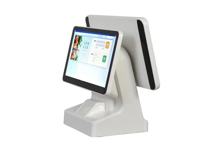 aisse enregistreuse tactile double écran avec Core i5, 8Go RAM, SSD 128Go, imprimante 80mm, Windows 10