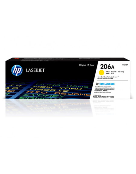 CARTOUCHE TONER HP 206 A JAUNE W2112A