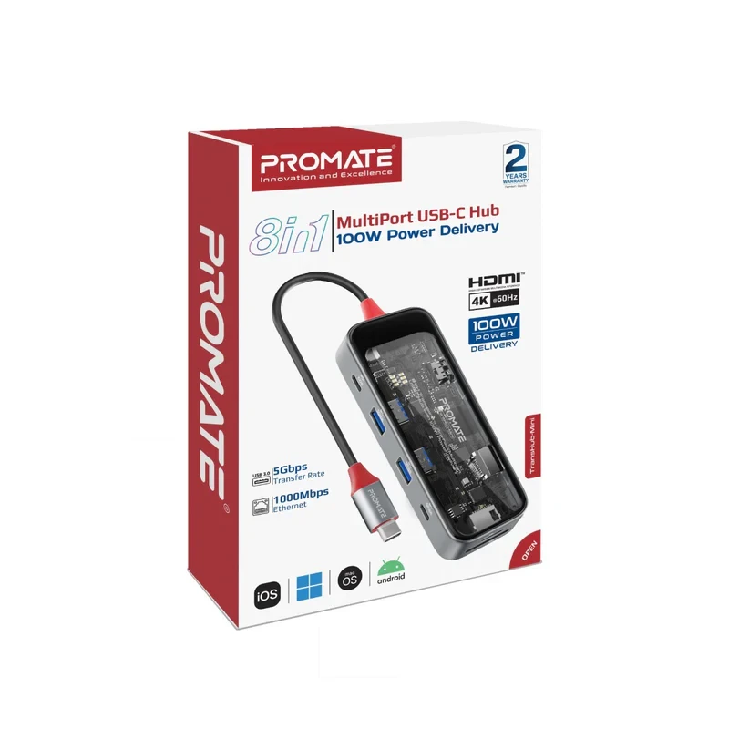 ADAPTATEUR USB PRIMEHUB-MINI 8 EN 1