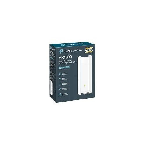 TPLink EAP623-Point d'accès Wi-FI 6 HD extérieur, AX1800 Points d'accès Wi-FI extérieurs, Couverture Longue portée, Alimentation PoE+, Maille Omada, itinérance Continue, résistant aux intempéries