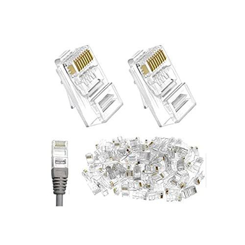 100 Pièces Connecteurs RJ45 catégorie 6 UTP