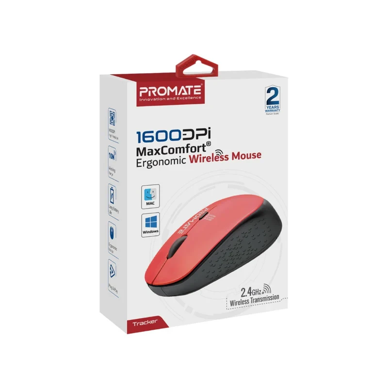 SOURIS TRACKER ROUGE