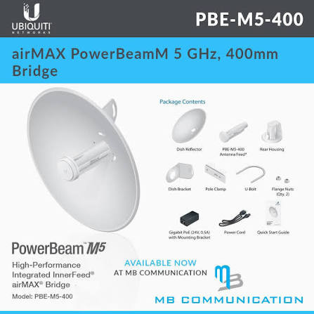 POWER BEAM UBIQUITI UBNT PBE M5 400