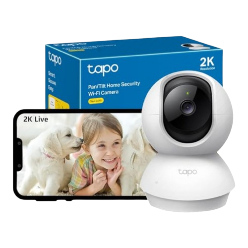 Caméra TP-Link Tapo C220 – Intérieure 2K QHD 3MP, 360°, Détection de Personne, Pleurs de Bébé, Vision Nocturne, Audio Bidirectionnel