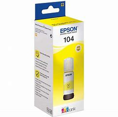 ENCRE EPSON 104 JAUNE