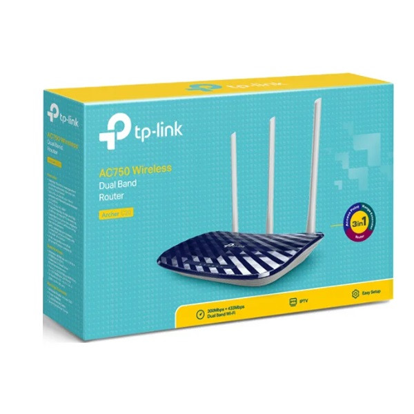 TP-Link AC750 Wireless Dual Band  Router - TL-ARCHER C20