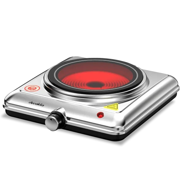 RECHAUD DECAKILA KECC012M, 1200W Plaque Chauffante Simple En Céramique