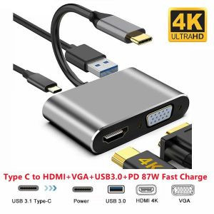 adaptateur type c vers hdmi vga