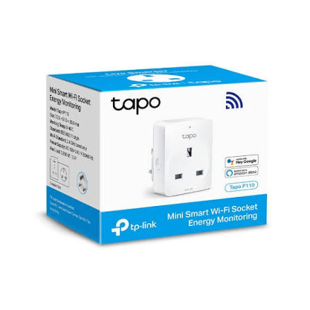 Tapo prises intelligentes P110 avec surveillance de l'énergie, max 16 A, fonctionne avec Alexa et Google Home, télécommande, partage d'appareils, prise Alexa, prises intelligentes, pas de hub