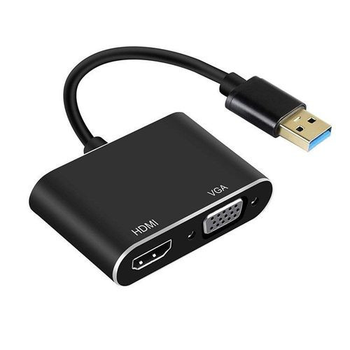 Adaptateur Convertisseur USB 3.0 vers VGA + HDMI