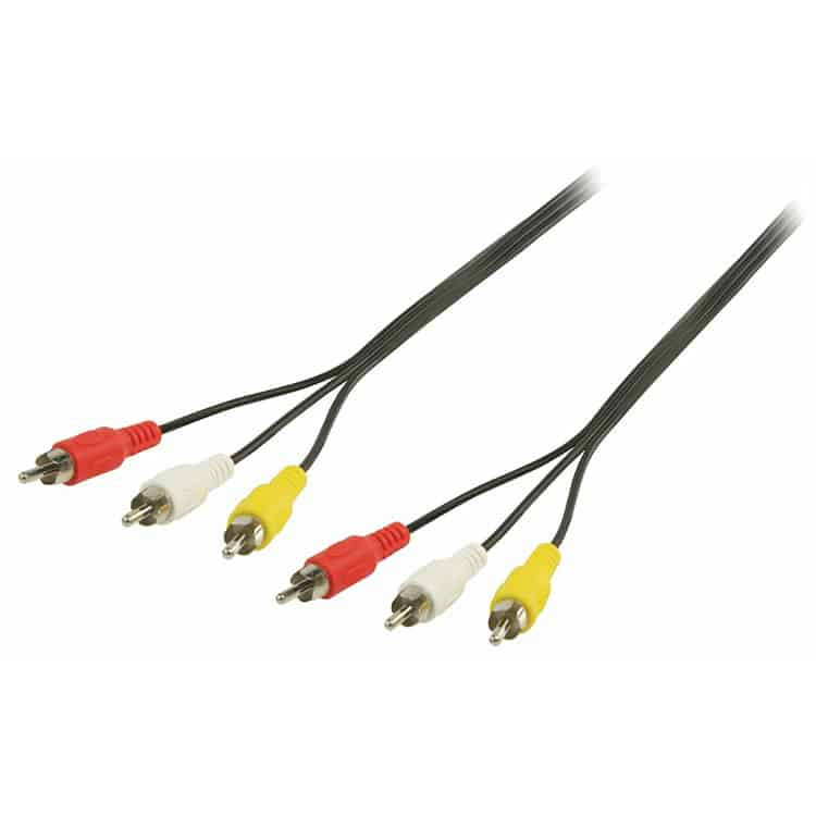 CABLE AV RCA MALE A MALE 3M