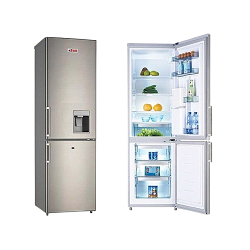 Astech Réfrigérateur Combiné 3 Tiroirs - 180 Litres - Gris - Classe A++