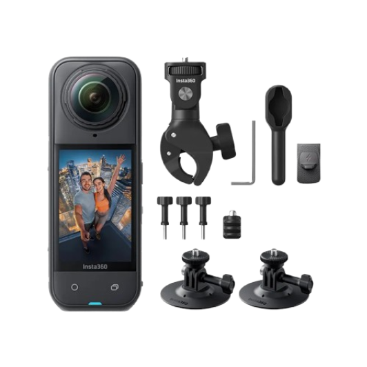 Caméra Insta360 X5 Motorcycle Bundle CINSAAHA – Caméra 360° 8K pour Moto