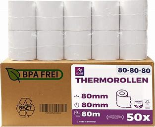 Rouleau Papier Thermique 80 mm x 80 mm