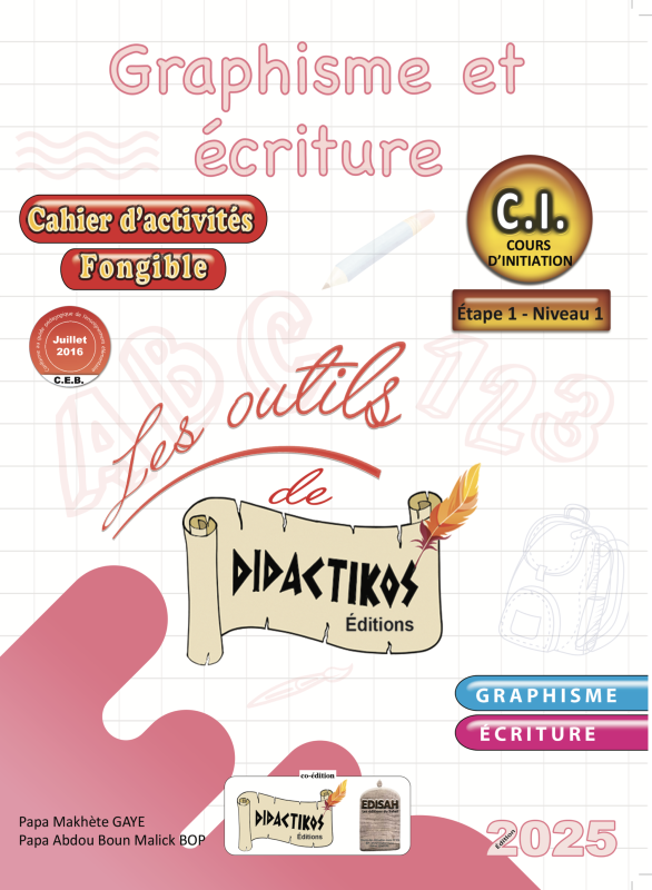 Livre didaktikos Graphisme et Ecriture CI