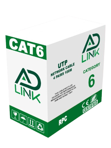 ROULEAU CABLE RESEAU RJ45 ADLINK UTP CAT6 100M