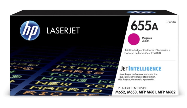 CARTOUCHE HP 655A ROUGE (CF453A) - Toner HP LaserJet d'origine